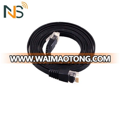 Flat Ethernet Cable Blue/Black Color fiber optic patch cord Outdoor/Indoor Cable FTP/UTP/SFTP Cat6