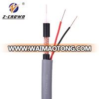 3 in 1 cctv cable rg59+2c coaxial cable with power cable for video surveillance systems